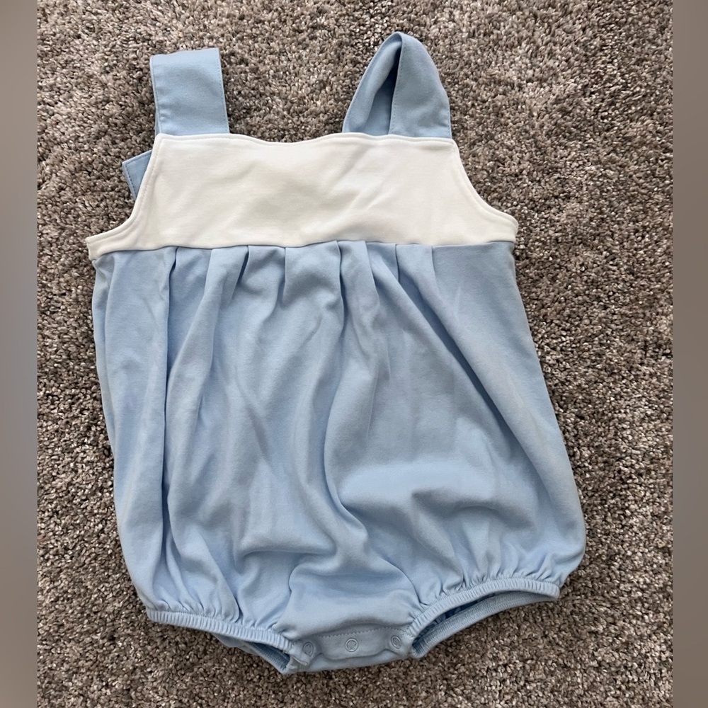 TBBC Blue + White Romper, 3T